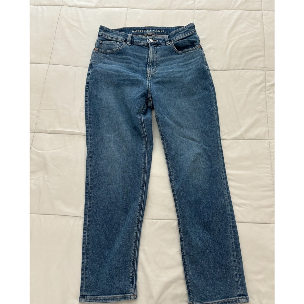 American Eagle Outfitters Women's Classic Blue Ankle Jeans